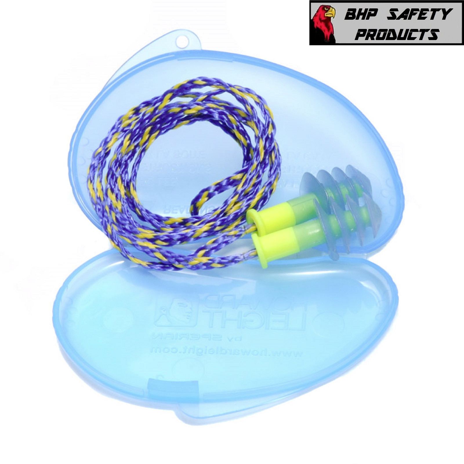 HOWARD LEIGHT FUS30-HP FUSION REUSABLE EAR PLUGS CORDED IN HEARPACK (3 PAIR)