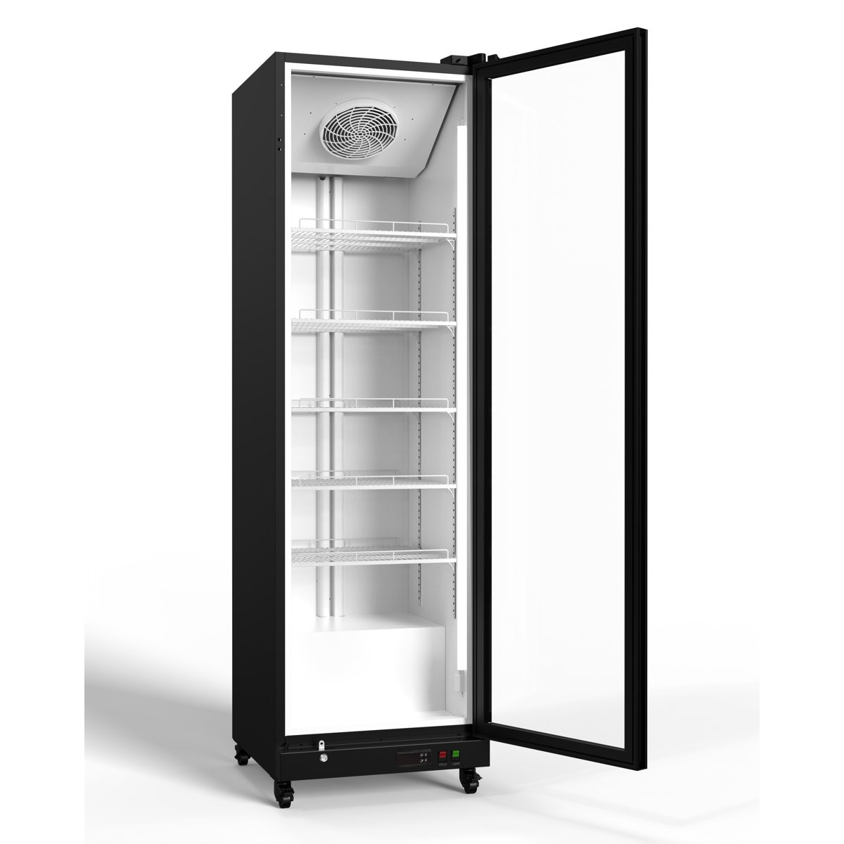 Yeego Commercial Drink Fridge Merchandiser Display Cooler 12.36 Cu.ft Glass Door
