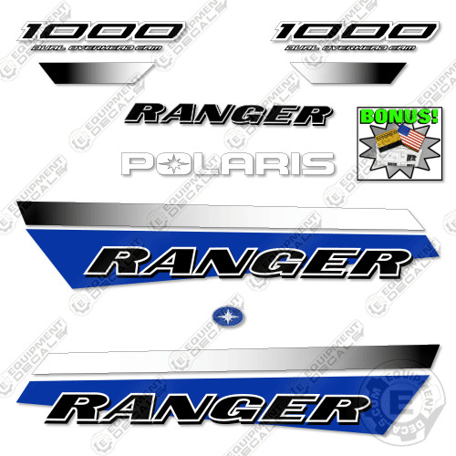 Fits Polaris Ranger 1000 Decal Kit Crew UTV (2022) 7 YEAR OUTDOOR 3M VINYL!