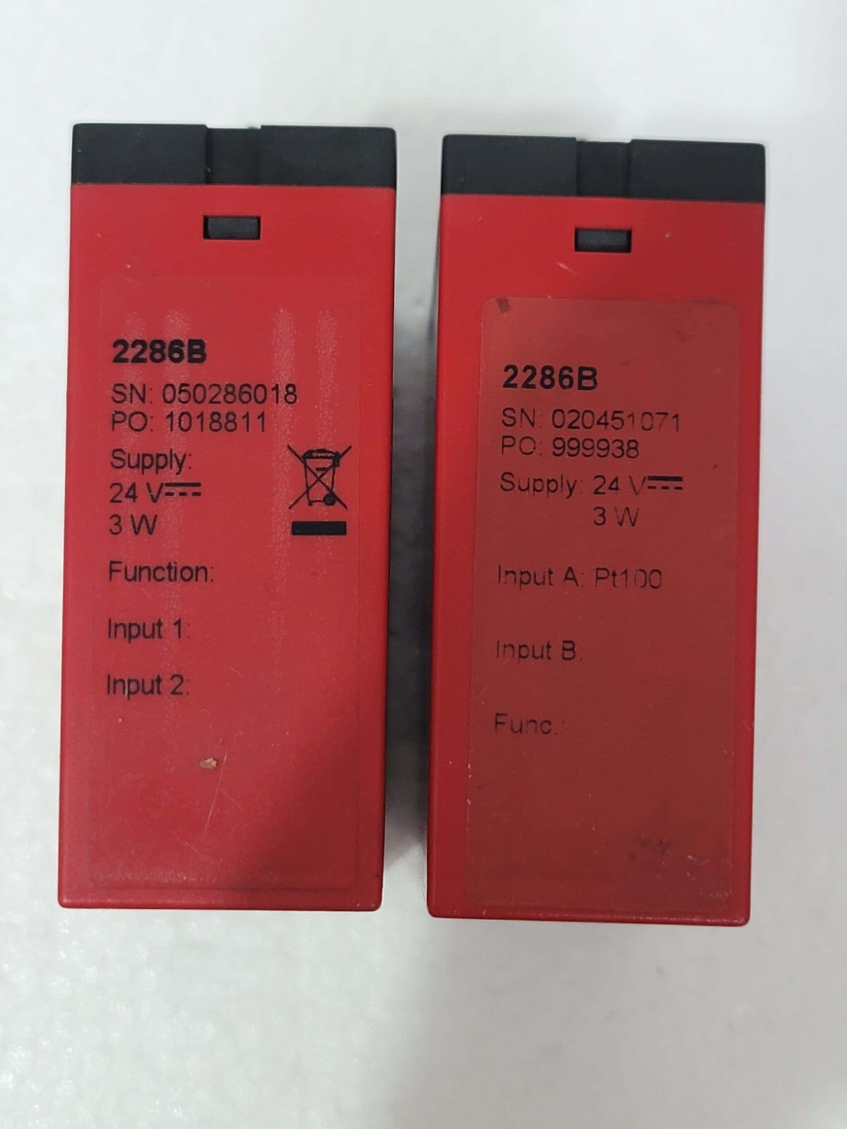 2 × PR ELECTRONIC 2286 SIGNAL CONTROLLER ( 2286B )