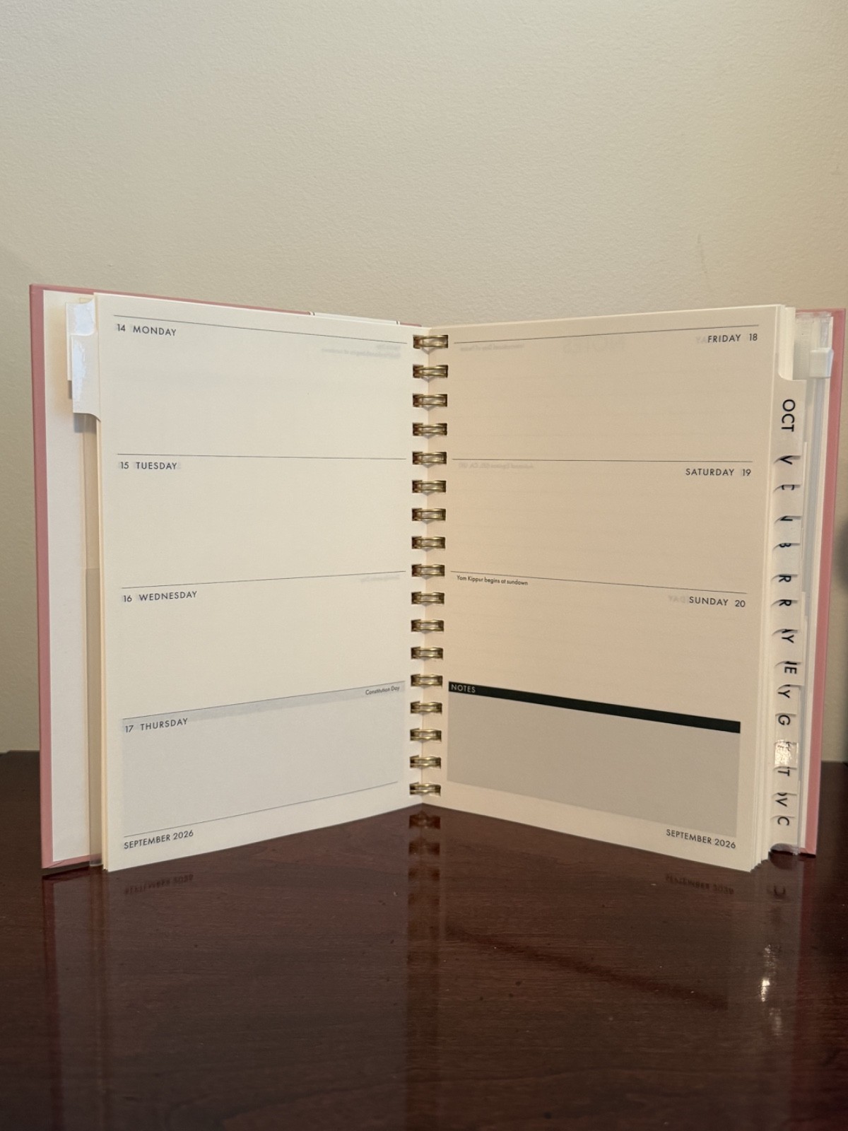 Punch Studio Monthly & Weekly Planner August 2026 – December 2027 Pink Floral