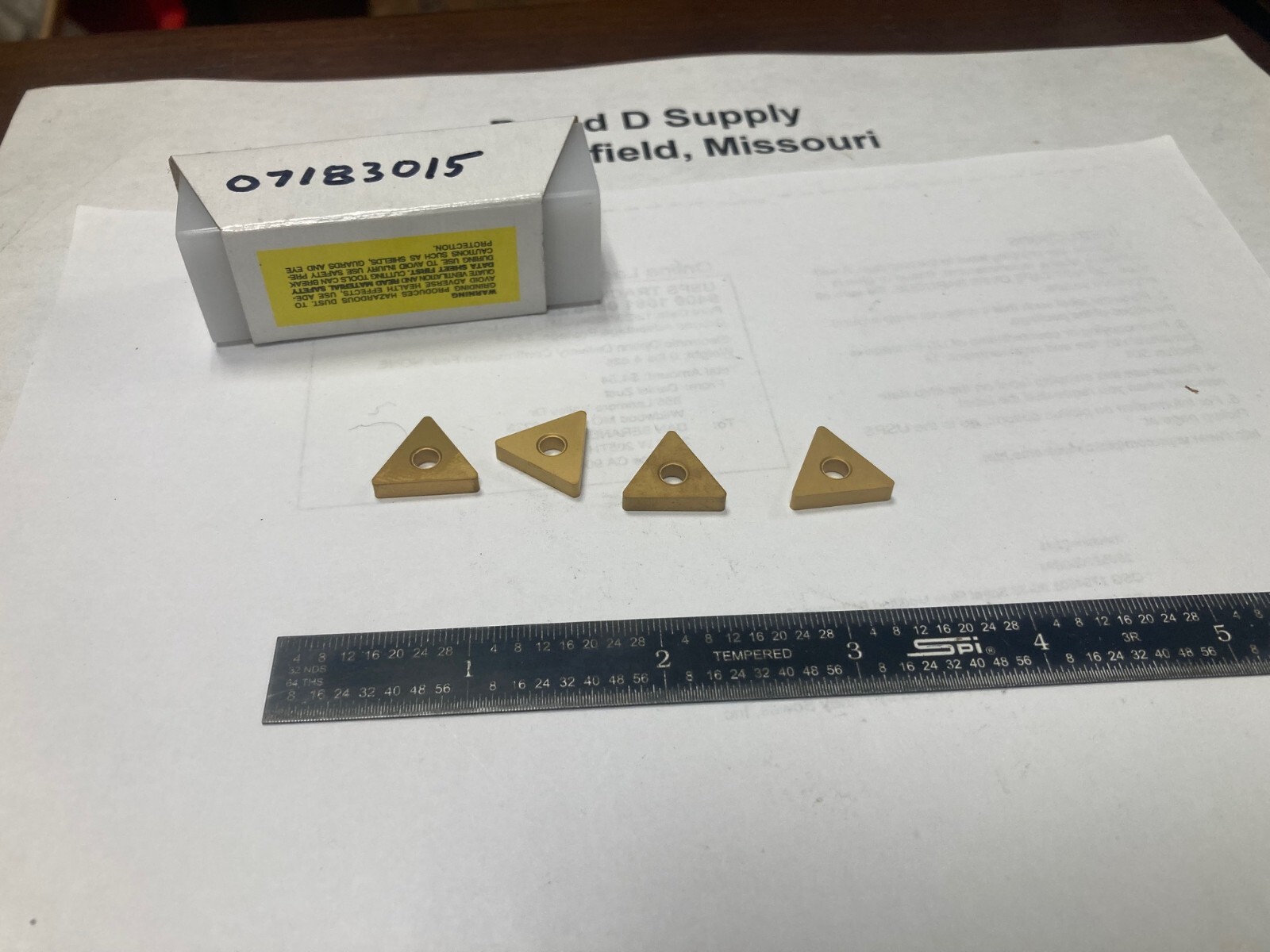 Lot of 4, Value Collection TNMA322 TCN55, Carbide Inserts, TNMA160308 TCN55