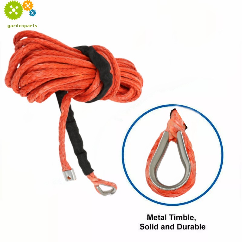 12000LBS Synthetic Winch Rope Line Recovery Cable For ATV UTV w/Sheath 5/16″x50′