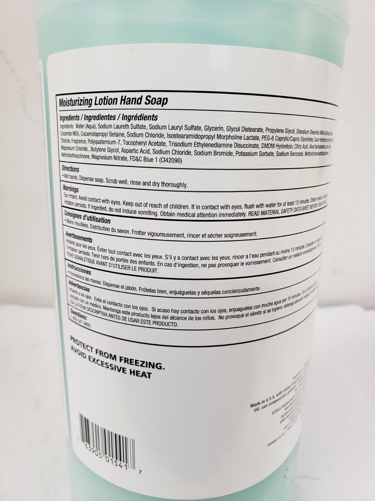Cs/4 Rubbermaid FG4015411 Moisturizing Lotion Hand Soap 1,600ML One Shot