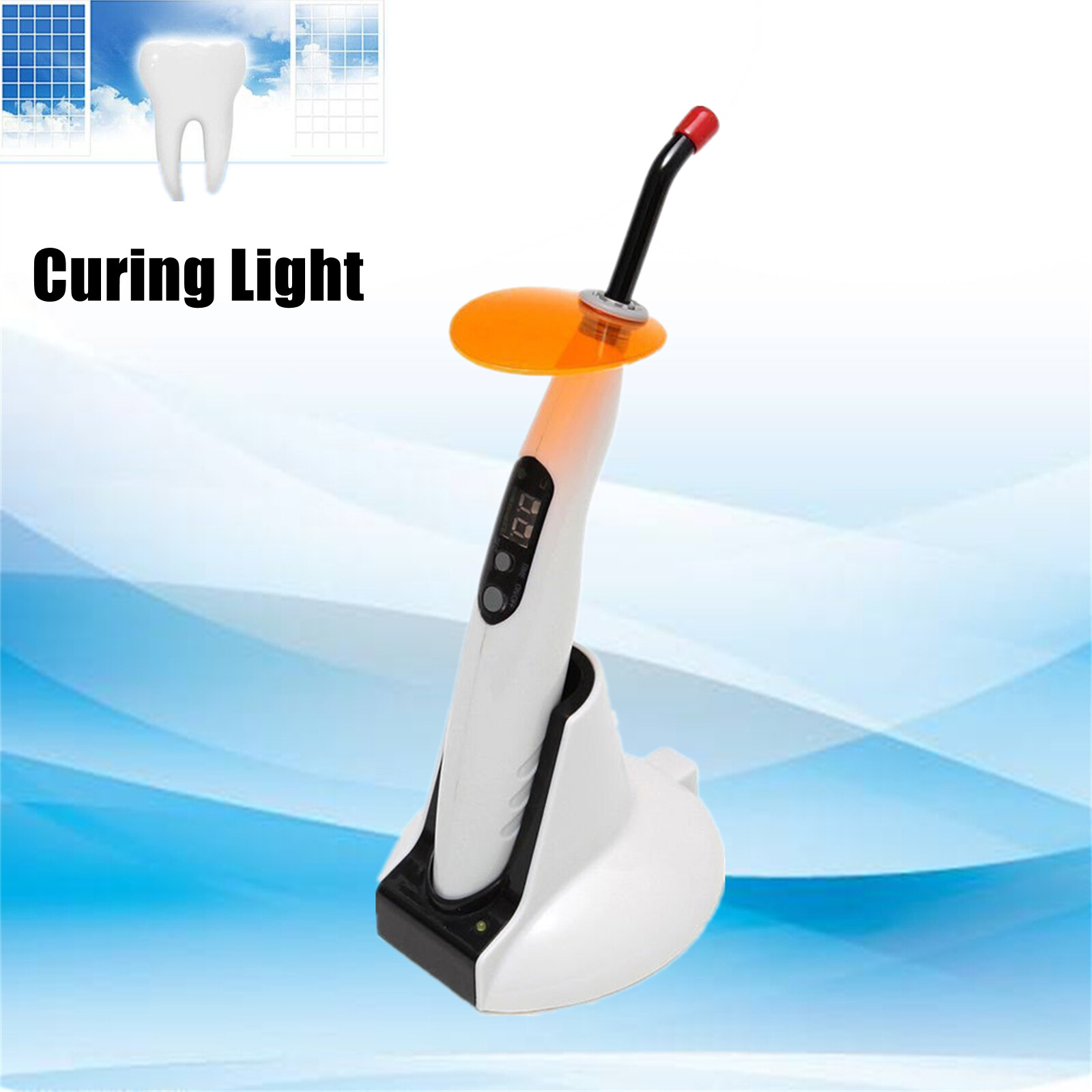 Curing Light Wireless Dental LED Cure Lamp LED-B Cordless Composite Resin New