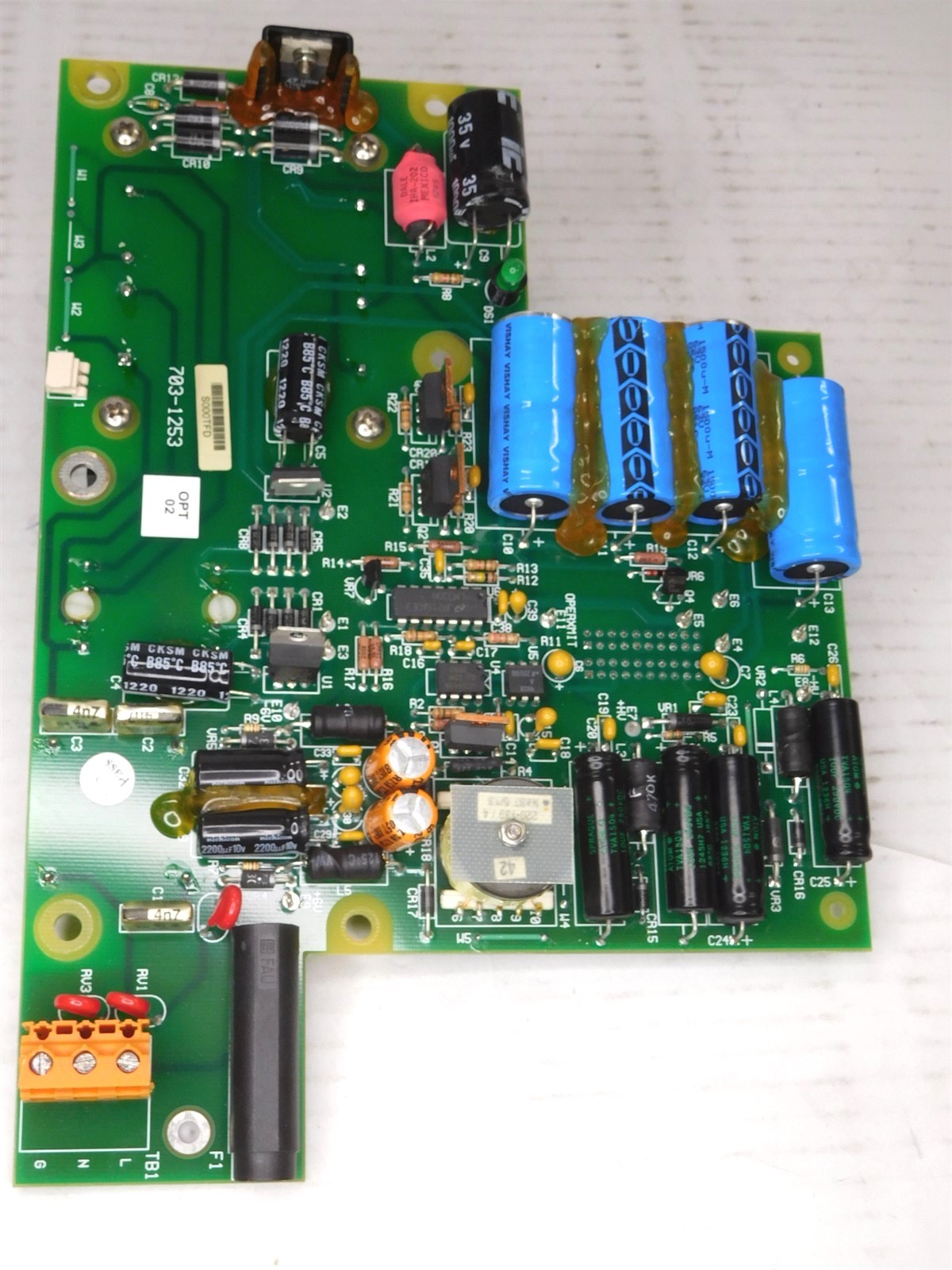 GE Panametrics 703-1253 Power Board DF868/GX868 Flow Meter (S20)