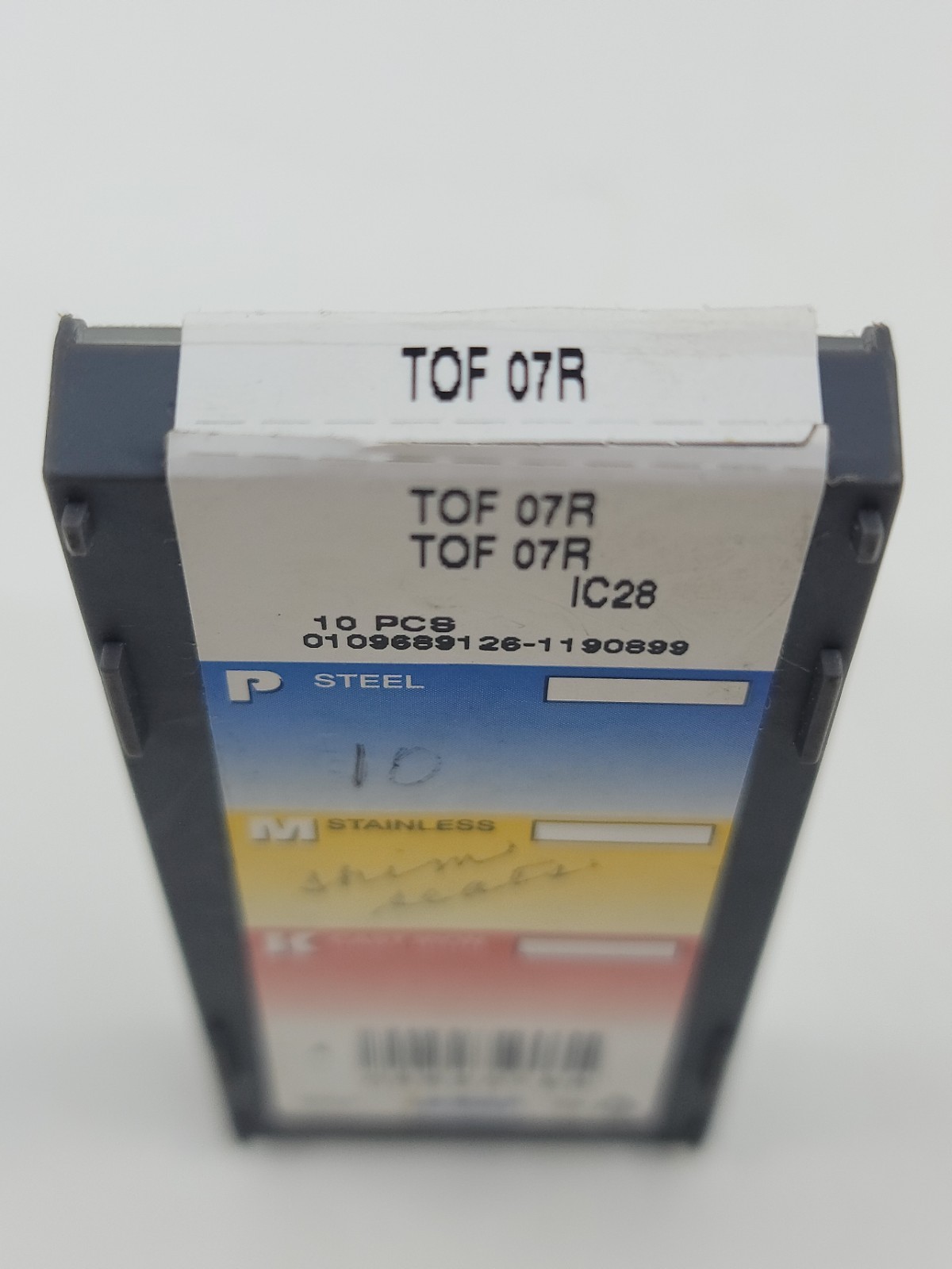 Iscar TOF 07R IC28 Carbide Insert Shim Seats (Box of 7) Unused Israel
