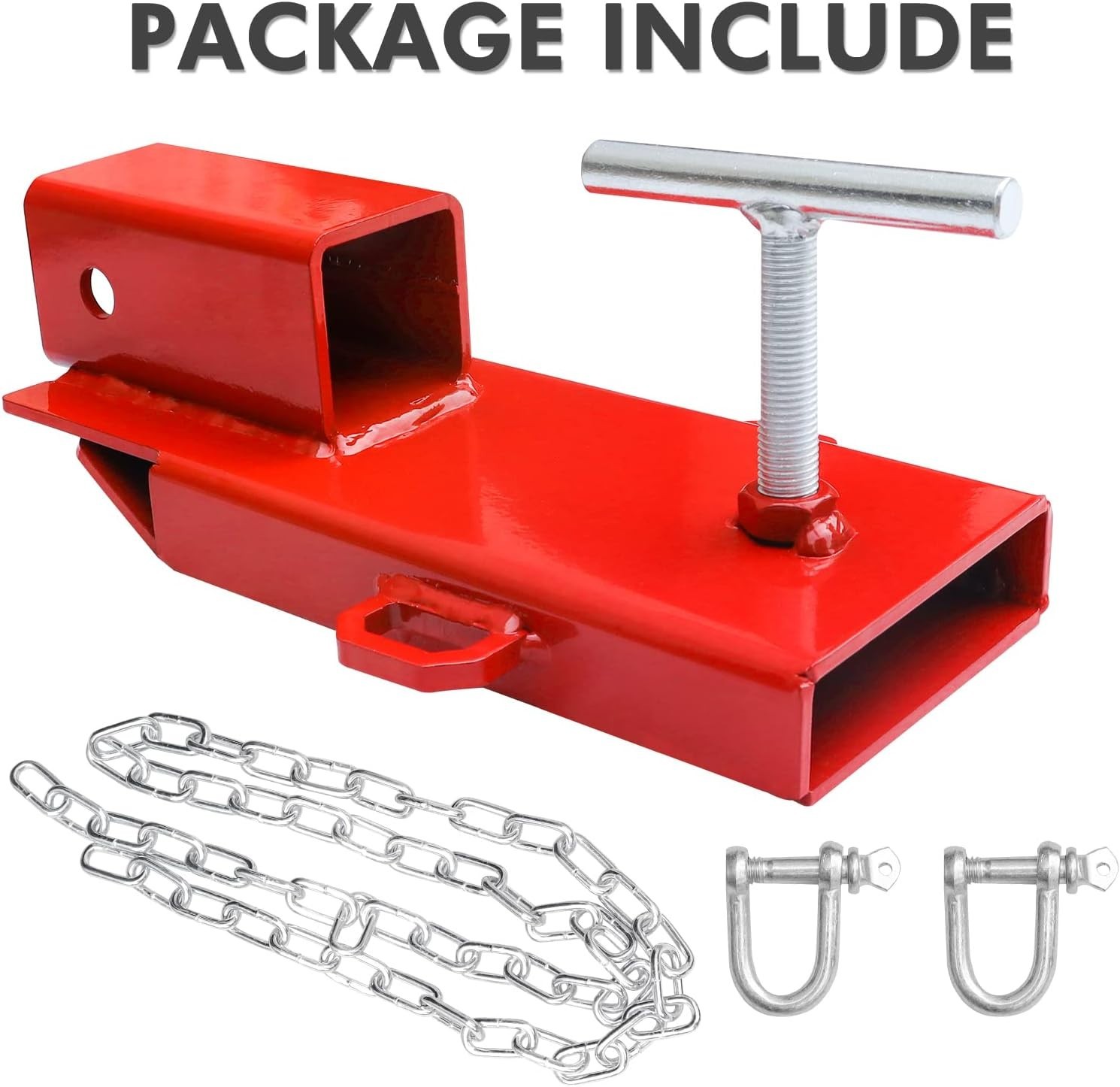 Red Forklift Trailer Hitch Attachment 2″ Receiver Adapter*-