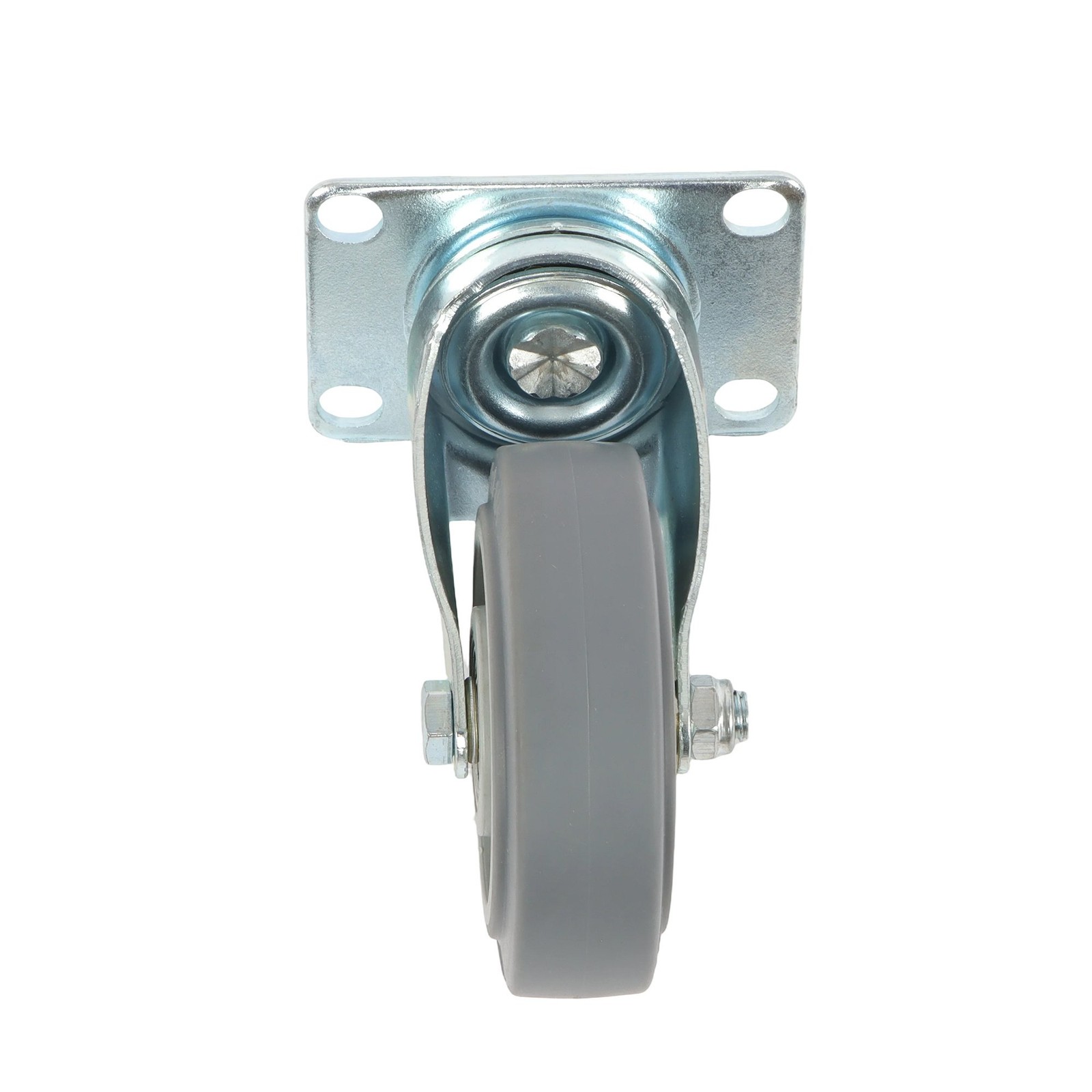 4 Pcs 4 Inch Heavy Duty Swivel Caster Wheels 1200Lbs Two Straight, Two Inclined