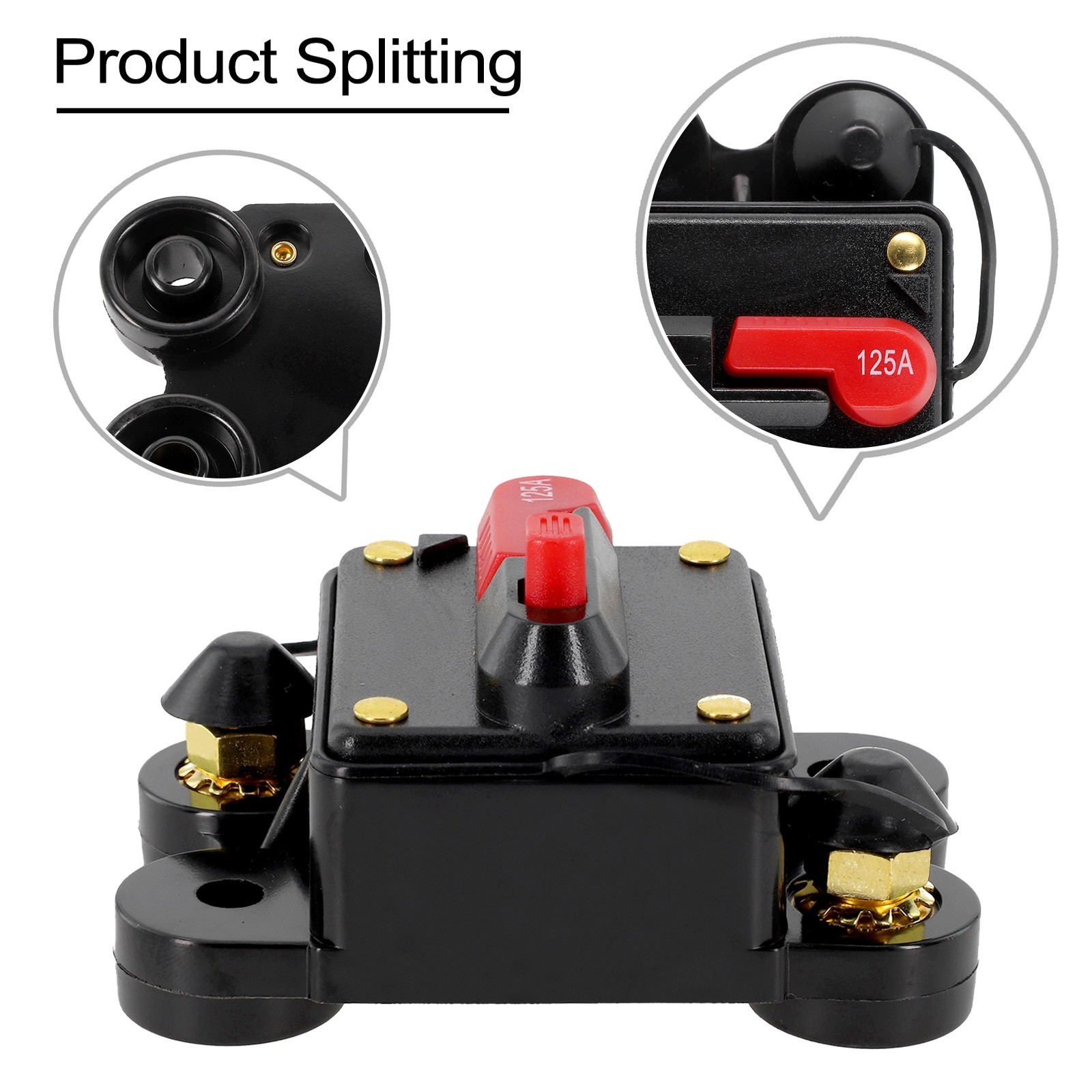 30-300A AMP Waterproof Car Circuit Breaker Fuse Reset 12V-48V DC Car Boat
