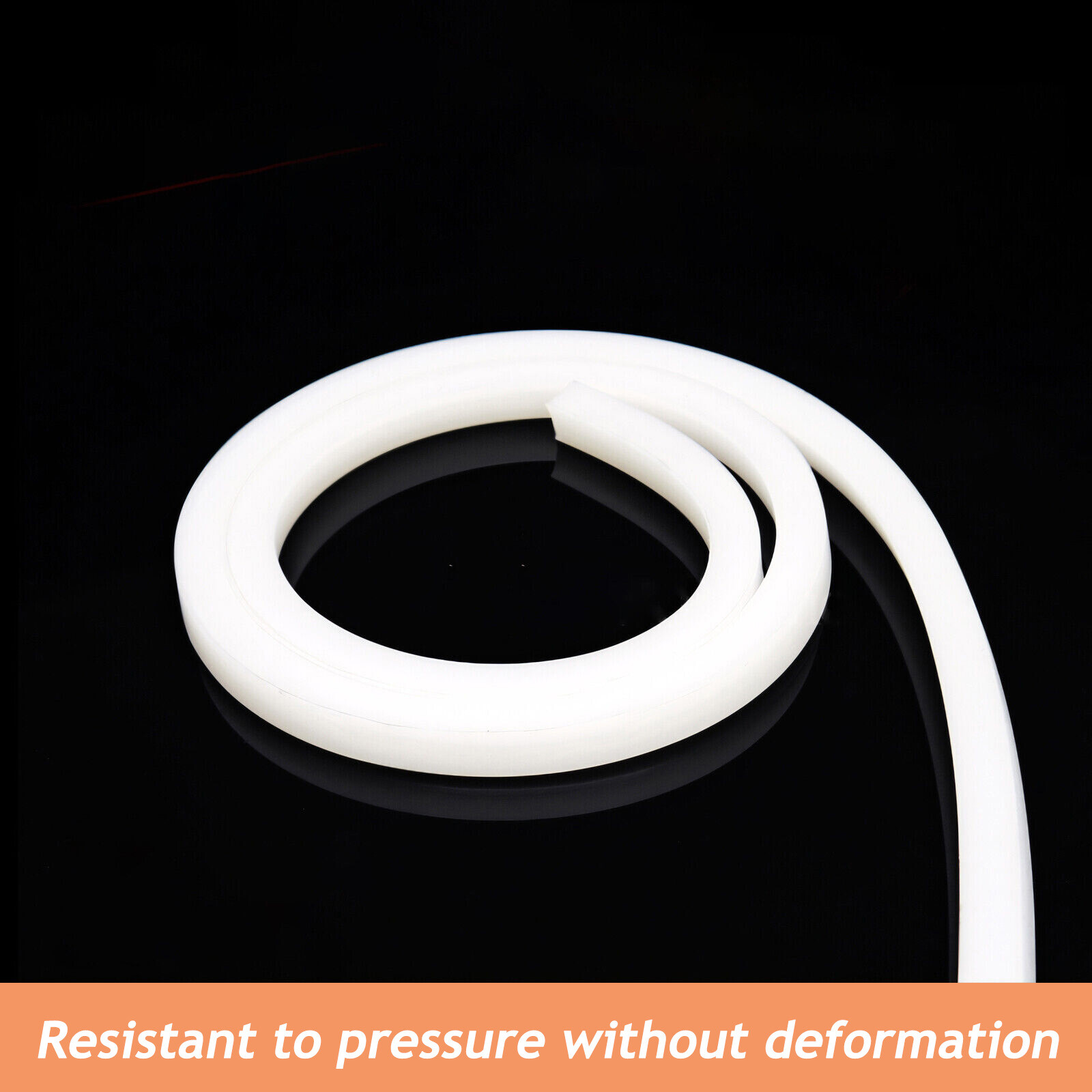 Solid Square Silicone Rubber Strip Sealing Gasket High Temp 4x4mm~30x30mm