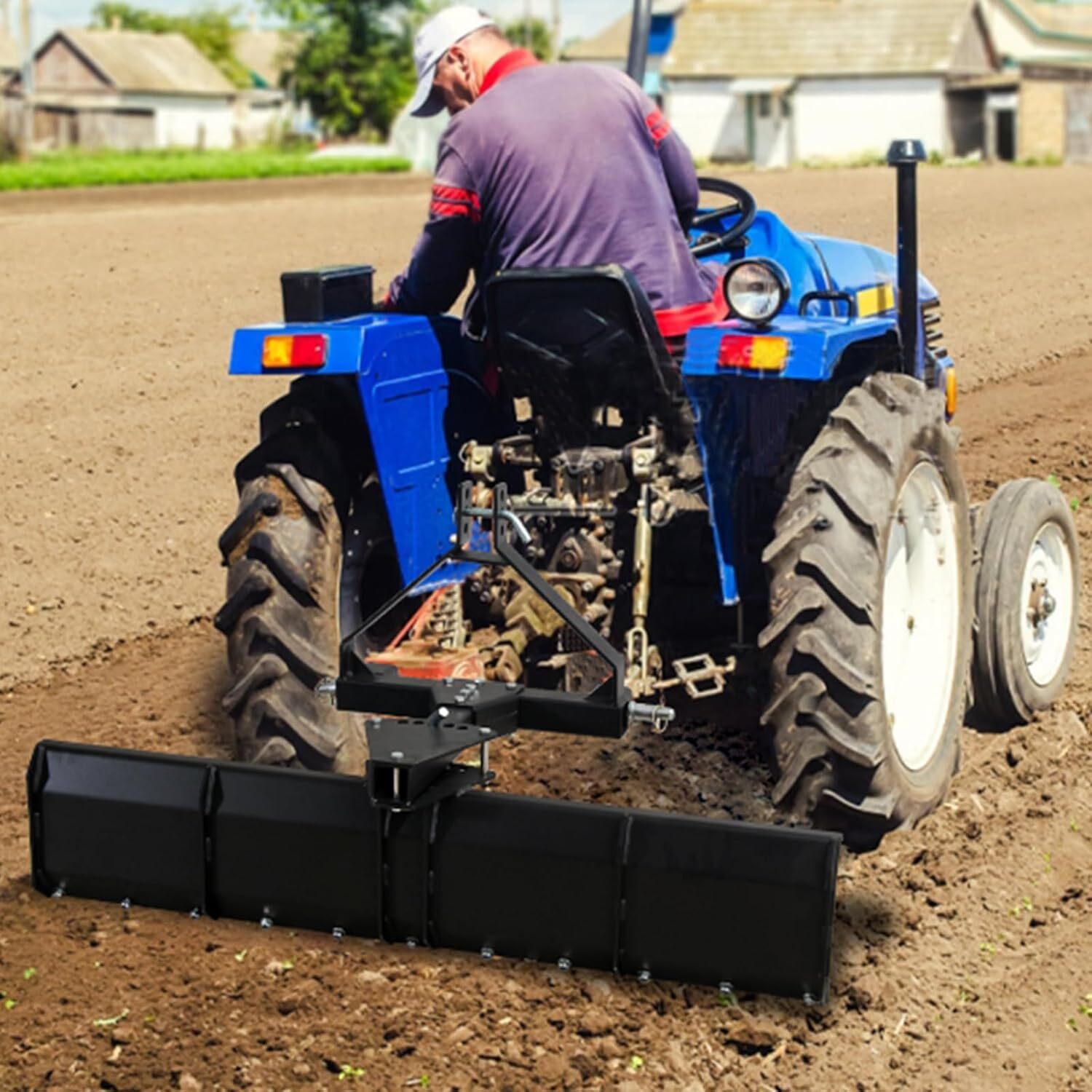 52″ 3 Point Rear Grading Blade for Tractor Cat 0 Cat 1 Scrpaer Heavy Duty Steel