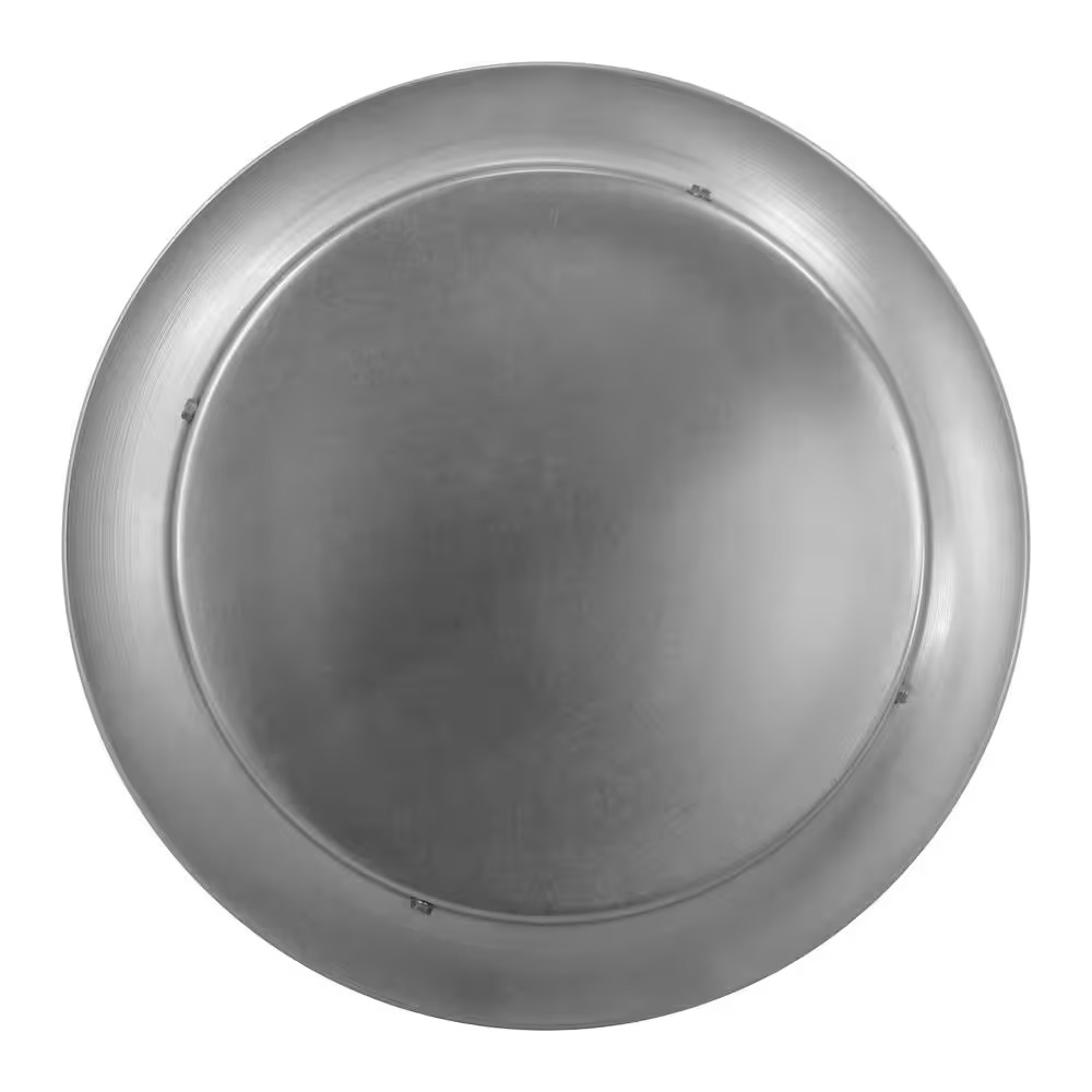 9 In. Dia Aluminum Vent Pipe Cap in Mill Finish