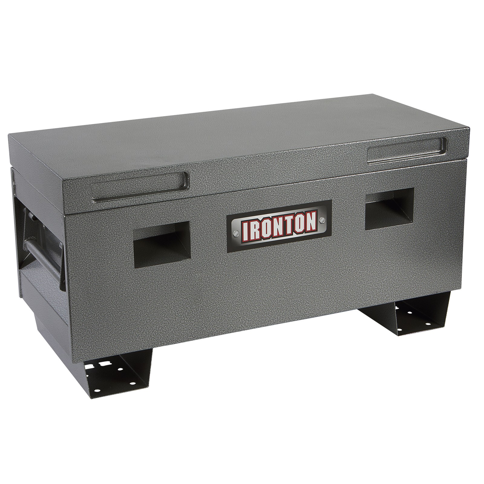 Ironton 36in. Carbon Steel Jobsite Box, Gray, 576 Cu. In. Capacity