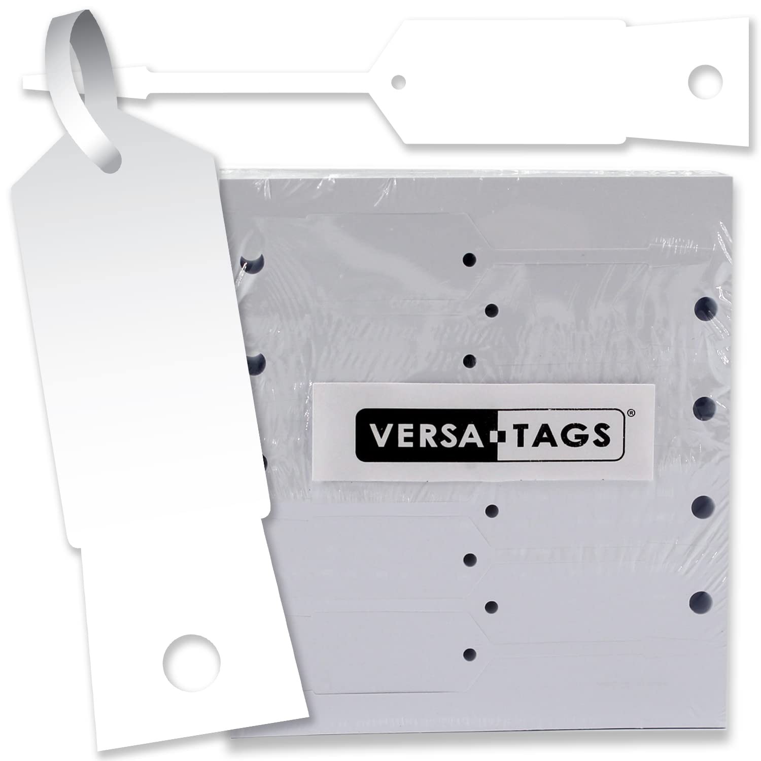 WHITE Self-Locking Arrow Key Tags 1,000 per pack Size 4 1/2 X 3/4 WHITE