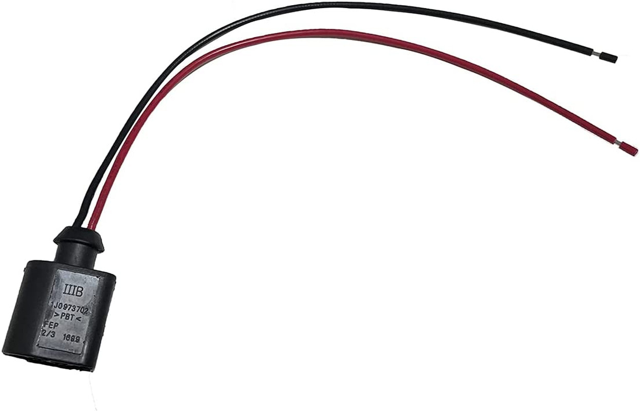 Electrical Harness Connector 2 Pin Pigtail Plug Wiring Connector Replaces 1J0…