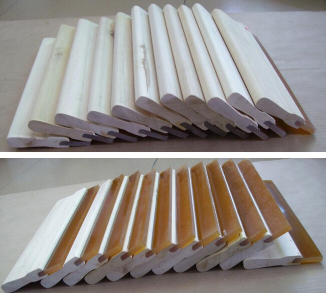 12″/30.48cm Silk Screen Printing Press Squeegee Single 70 Duro Ink Scraper