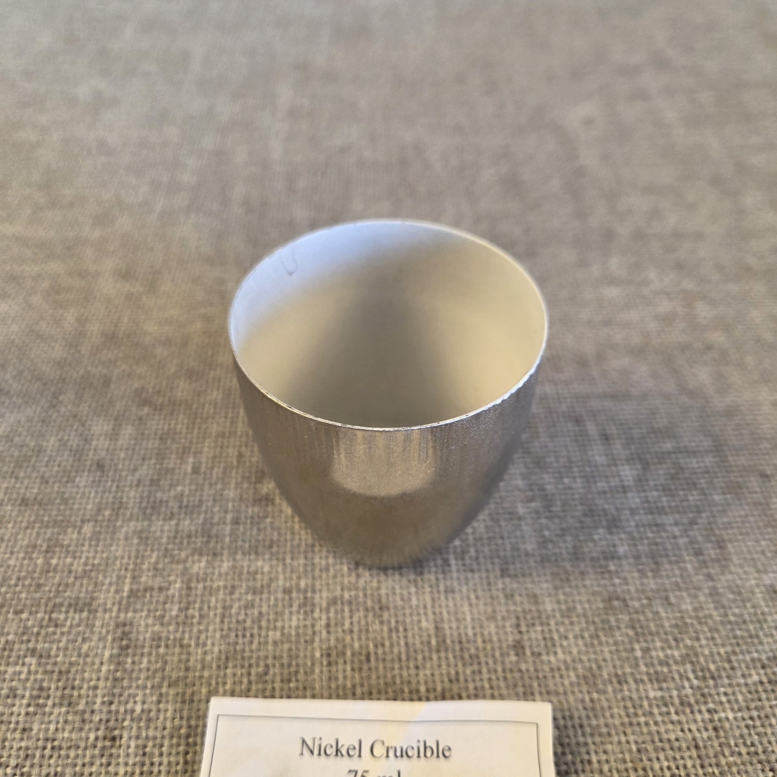 Metal Technology 20-0075HF Nickel Crucible 75 mL High Form