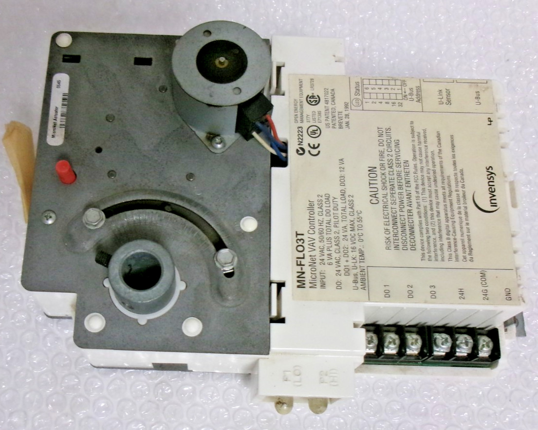 MN-FLO3T MicroNet Siebe tac invensys VAV damper Controller actuator hvac