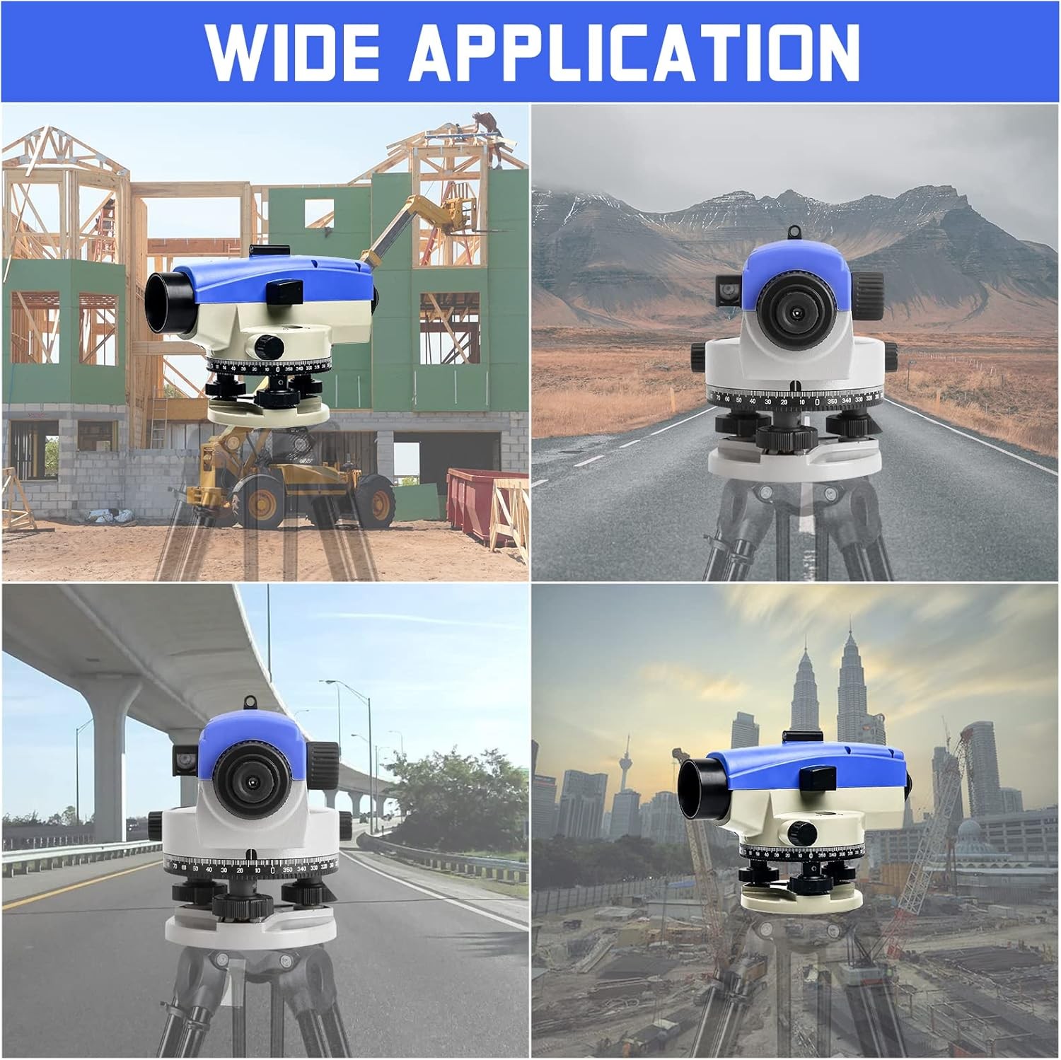 32X Automatic Optical Level High Precision Level Gauge Measure Meter IP54