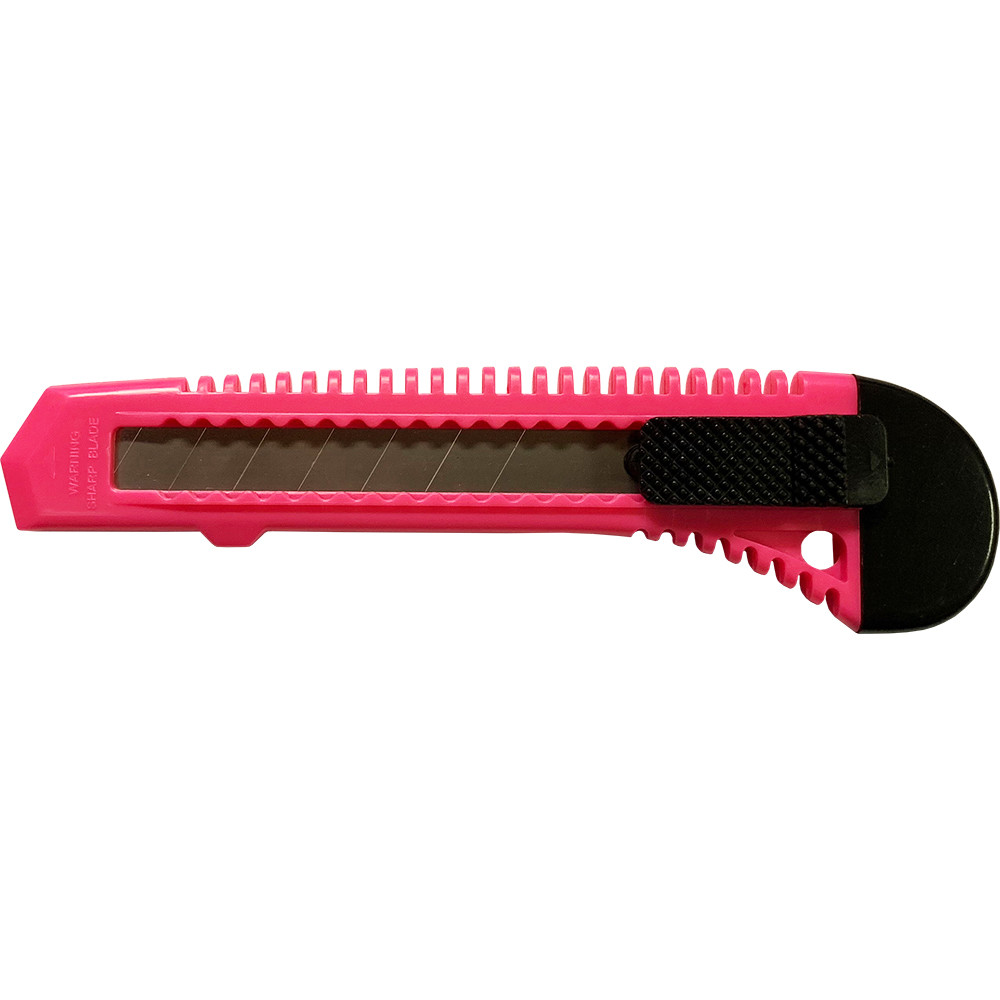 10 Safety Box Cutter Utility Knife Retractable Snap off Razor Blade ORANGE PINK