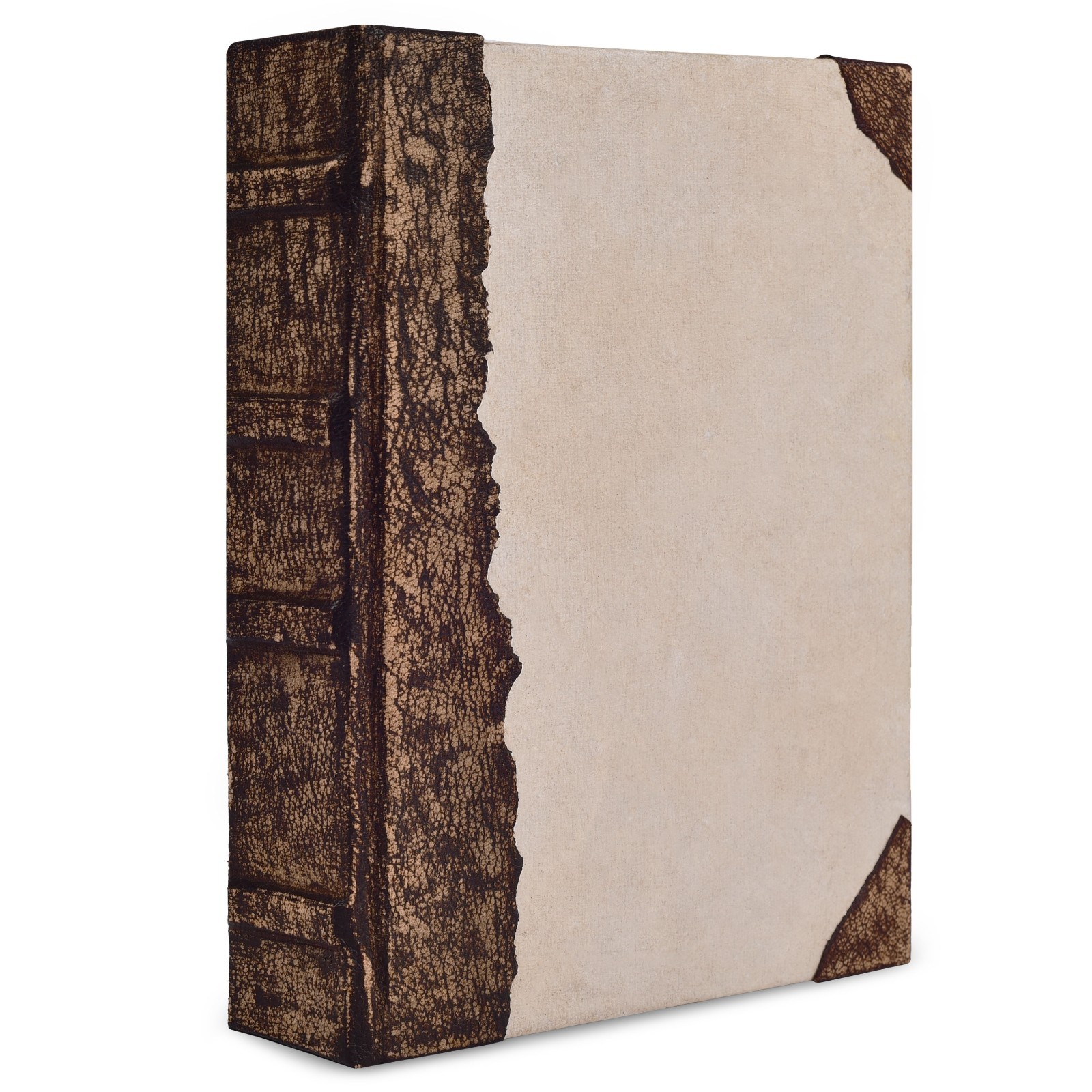 Book of Shadow Vintage Leather Bound Journal with Antique Deckle Edges Paper