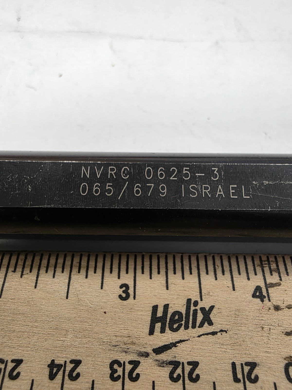 VARDEX INDEXABLE ID THREAD BAR NVRC 0625-3 065/679 ISRAEL .75 Shank, used