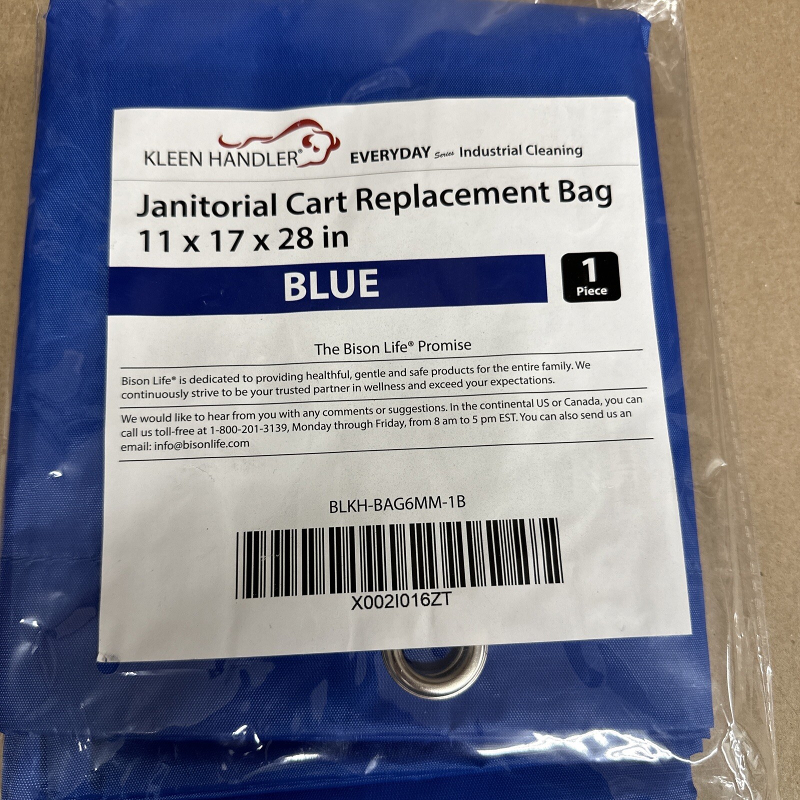 Janitorial Cleaning Cart Replacement Bag Housekeeping Trolley Commercial – Blue