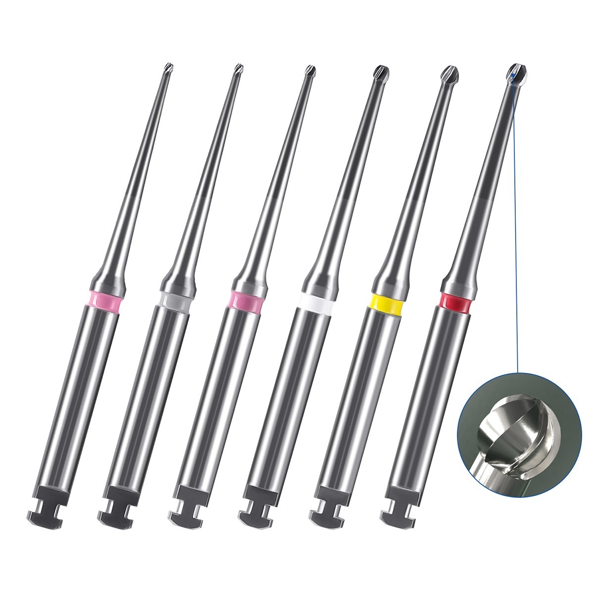 Dental Endo Burs Tungsten Carbide Long Neck Microscope for Low Speed Handpiece