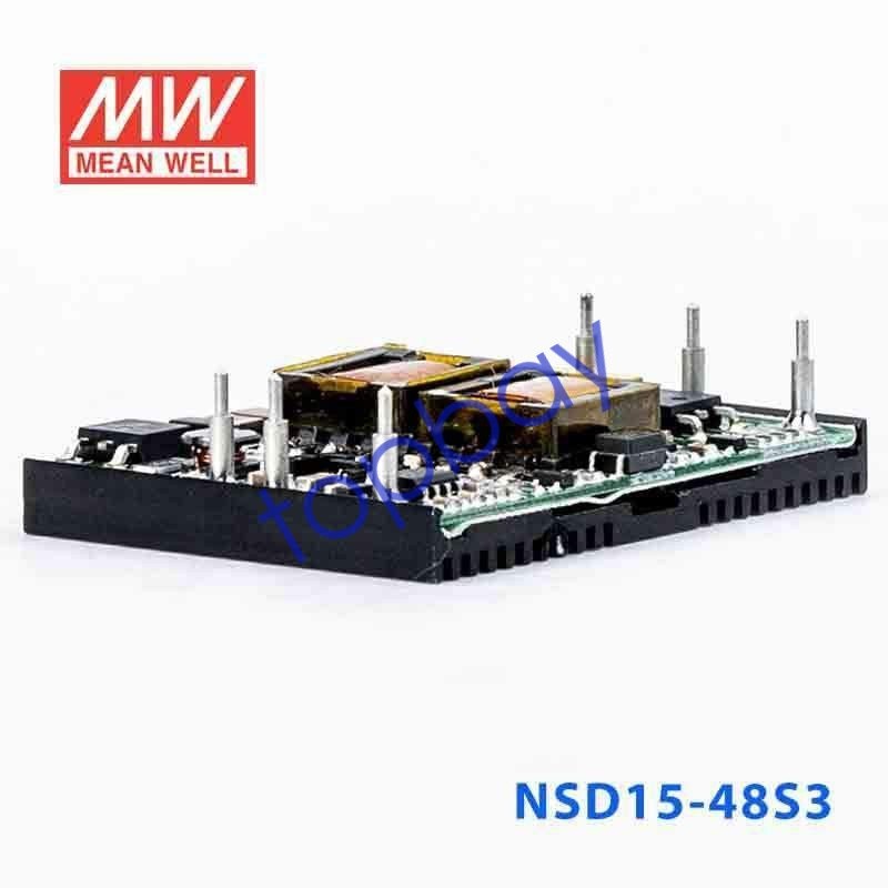 Mean Well NSD15-48S3 DC-DC Converter – 12.375W – 18~72V in 3.3V out