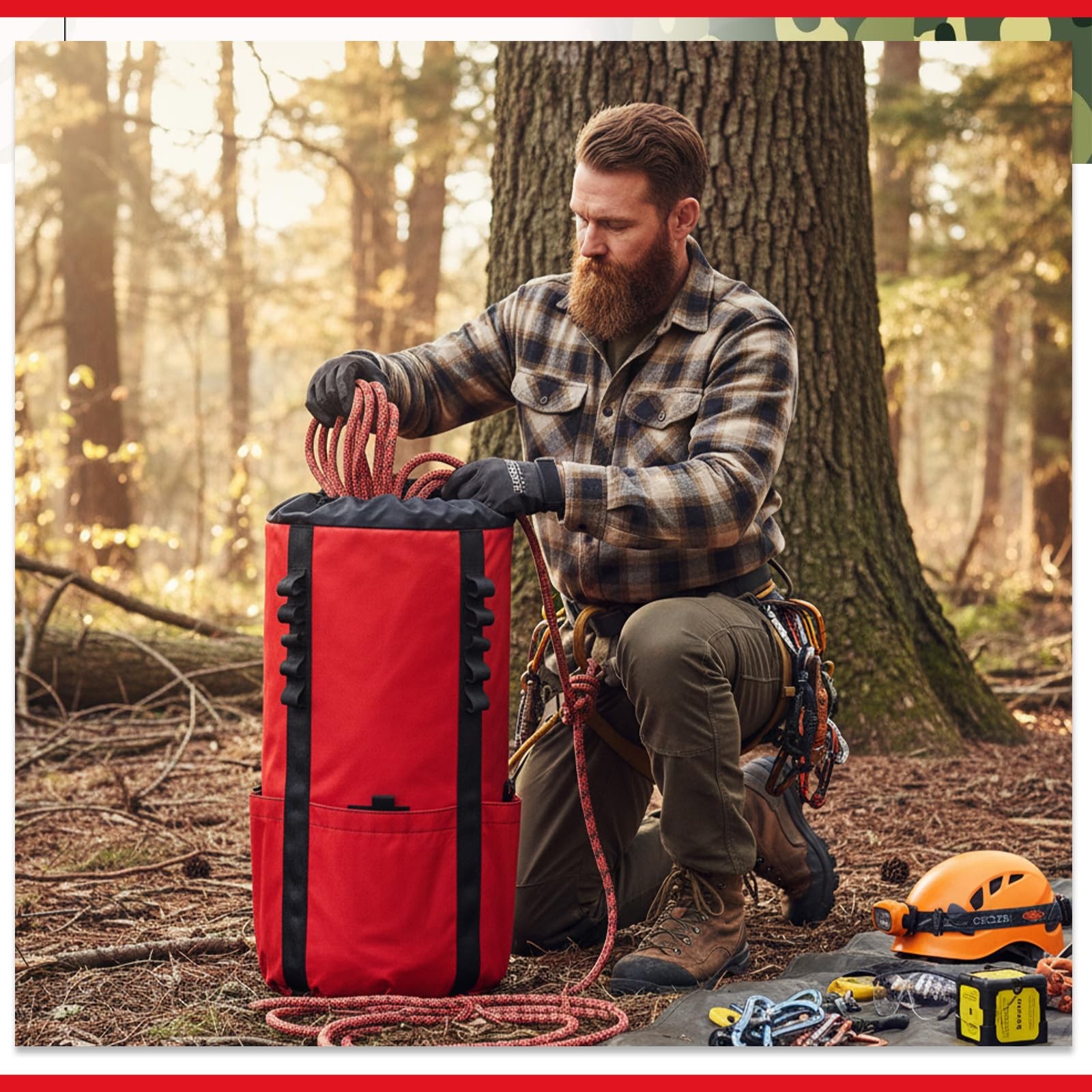 Arborist Rope Storage Bag 30l Tree Rock Climbing Rope Arborist Equipment Bucket