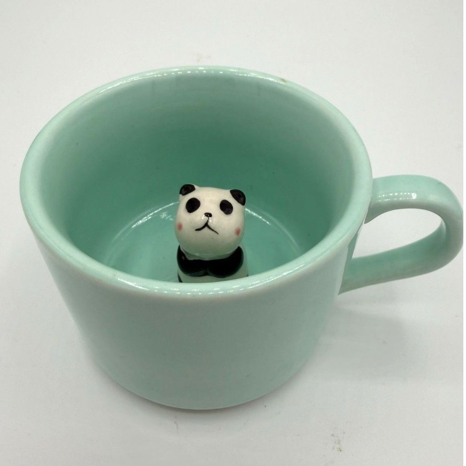 ZAH Panda Peek-a-Boo Mug Turquoise Blue