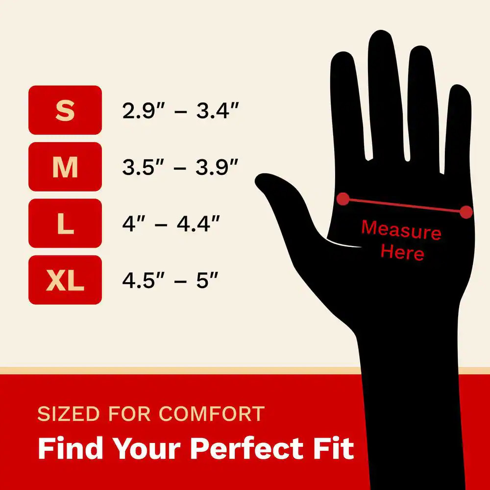 6 Mil Heavy-Duty Micro Diamond Texture Extra Large Nitrile Cleaning Gloves in Bl