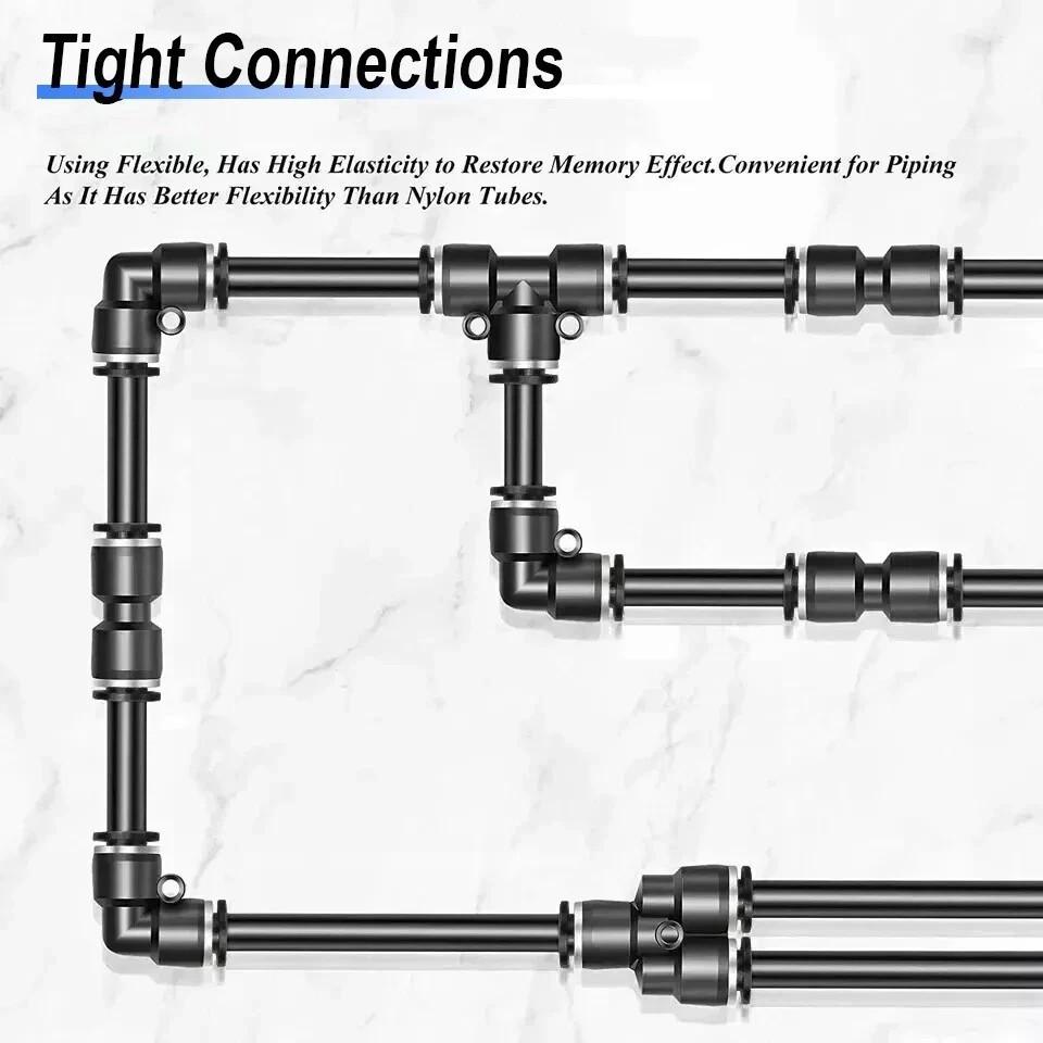 Quick Connect Air Hose Fitting Kit,Push to Connect Fittings 1/2″3/8″ 1/4″NPT Kit