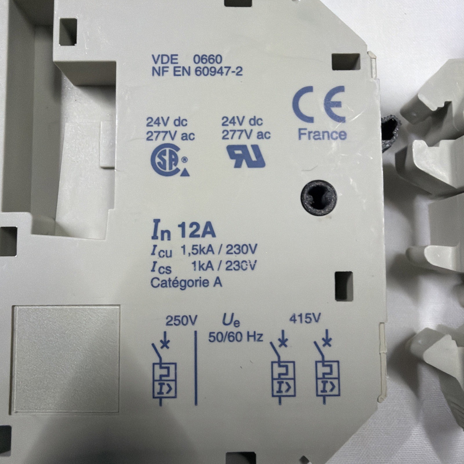 Telemechanique 12 AMP Circuit Breaker GB2-CB20 (2 Pcs) Telemecanique