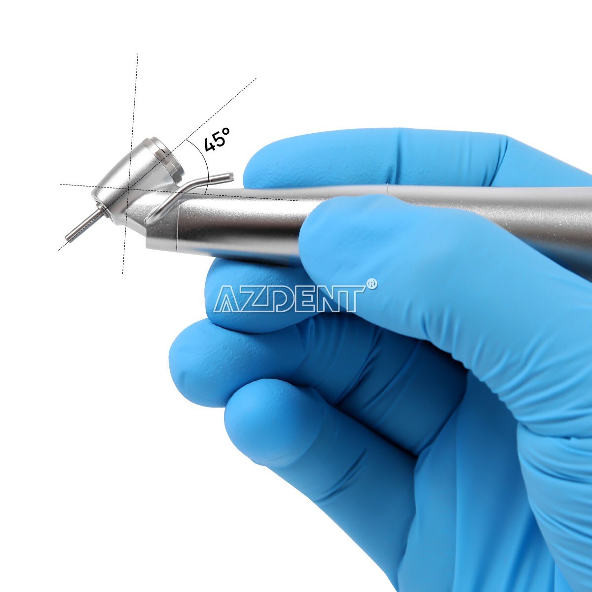 Dental 1:4.2 Increasing LED 45° Contra Angle External Spray Surgical Handpiece