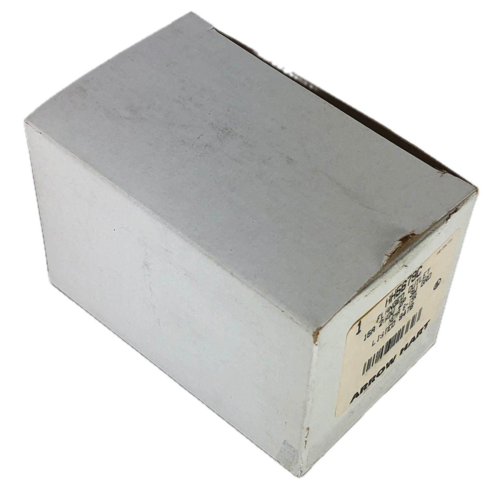 Arrow Hart 5679C Electrical Receptacle Flanged Outlet 15A 250V 2P 3W NEMA 6-15R