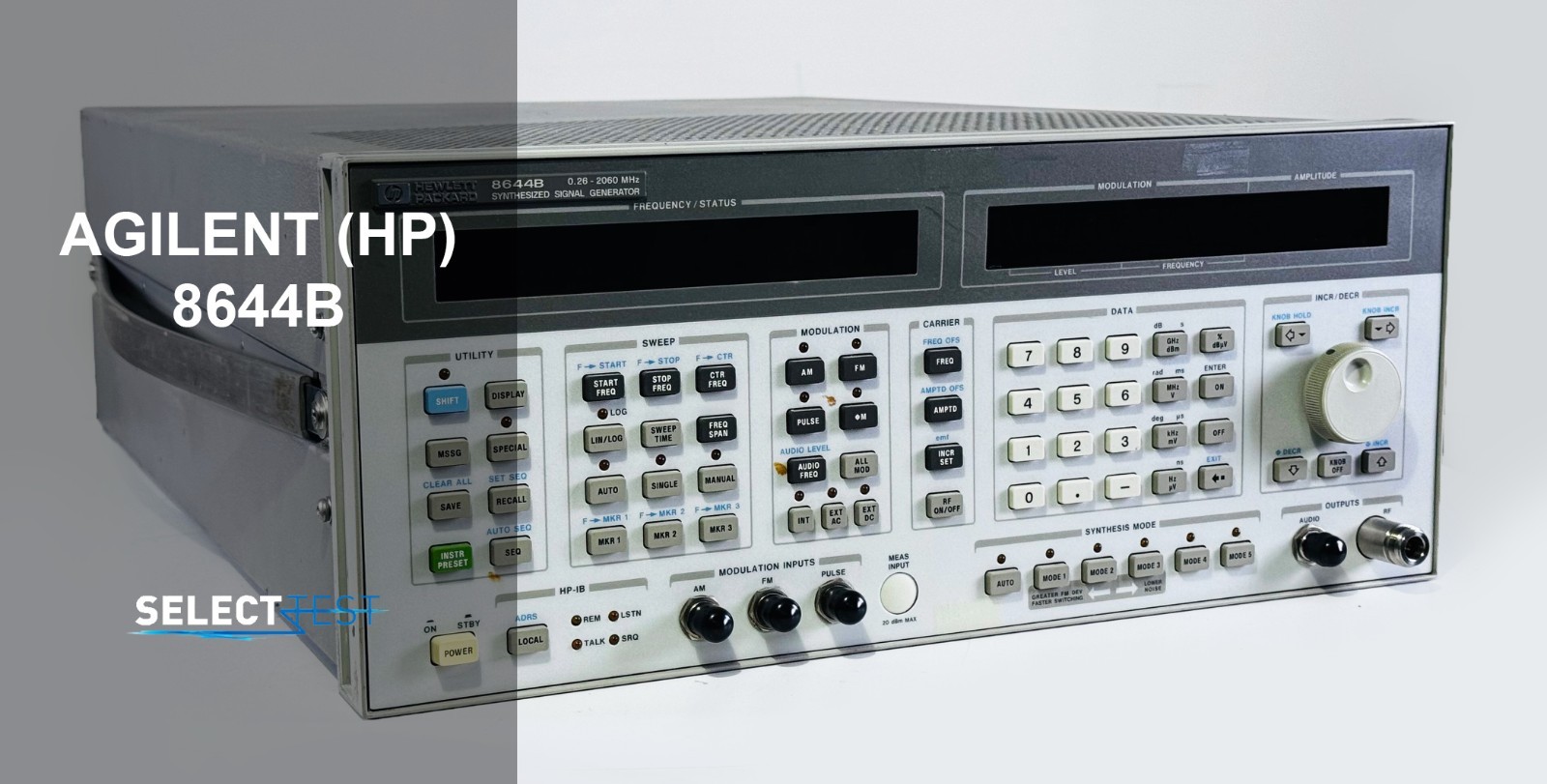 AGILENT (HP) 8644B 0.26 – 2060 MHz SYNTHESIZED SIGNAL GENERATOR *LOOK* (REF.: N)