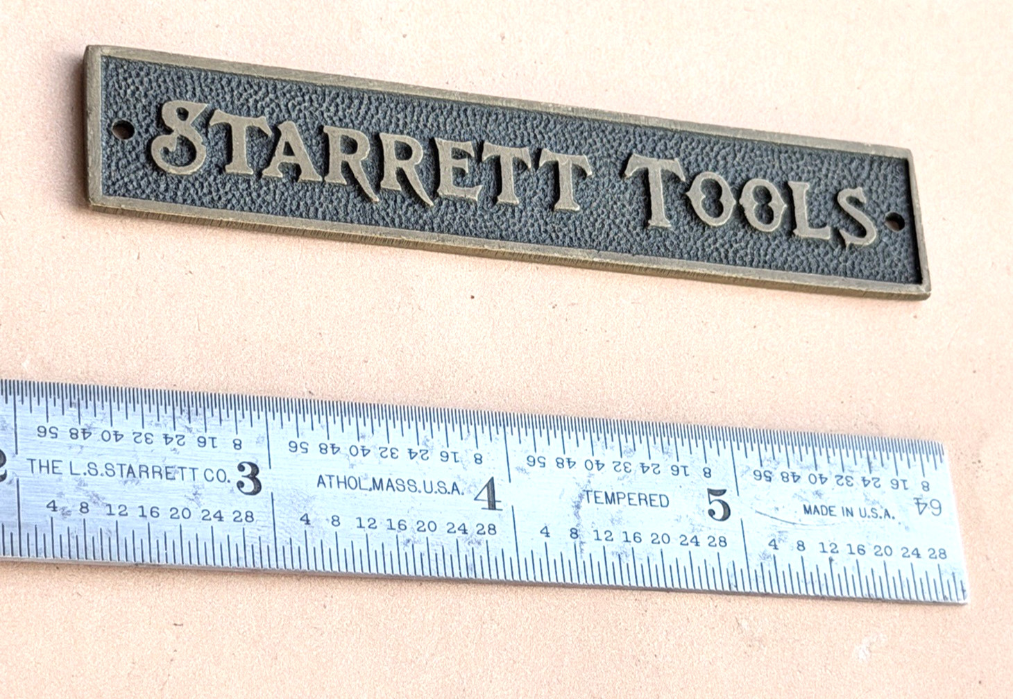 STARRETT DH604R-6 6″ Long Double Hook Spring-Tempered Steel Rule W/inch Grad.