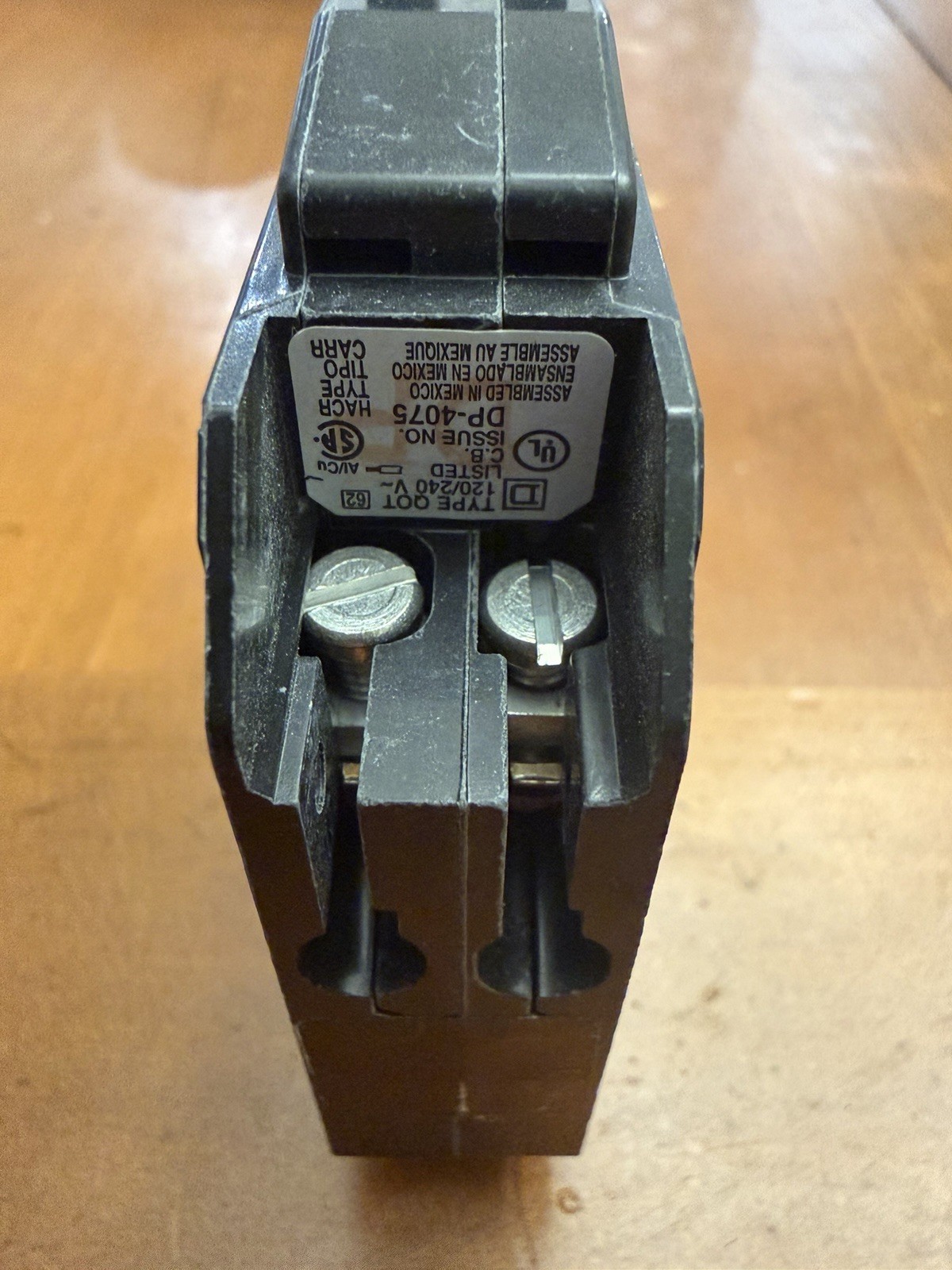 Square D QO 2-20-Amp Single-Pole Tandem Circuit Breaker QO2020C