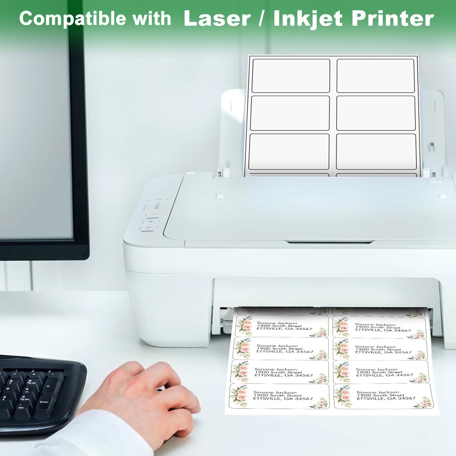 250-40000Labels 2″ x 4″ Shipping Address Labels for Laser Ink Jet Adhesive 10 UP