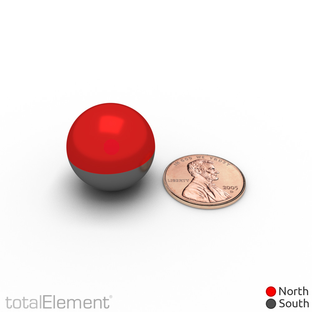 3/4 Inch Neodymium Rare Earth Sphere Magnets N48 (2 Pack)