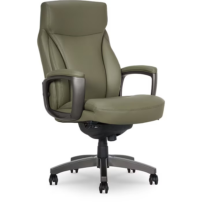 La-Z-Boy Arcadian Ergonomic Bonded Leather Swivel Executive Chair, (60009)