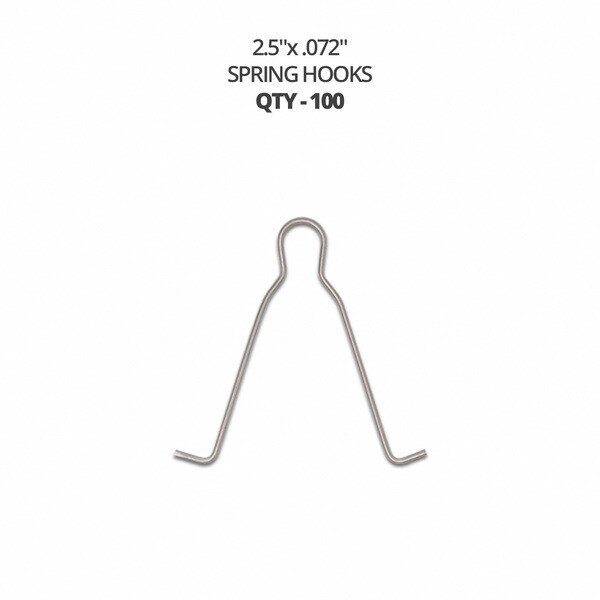 Prismatic 2.5″ x .072″ Spring Hook-100 pcs pack (SE-535)