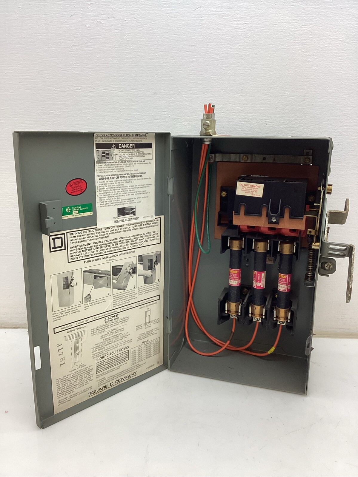 Square D I-Line Busway Unit *PQ3603G* Series 4 30Amp 600volts Tag #1
