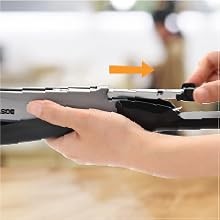 Stapler – InPower, One Touch Heavy Duty Red Office Stapler with Built-in Staple