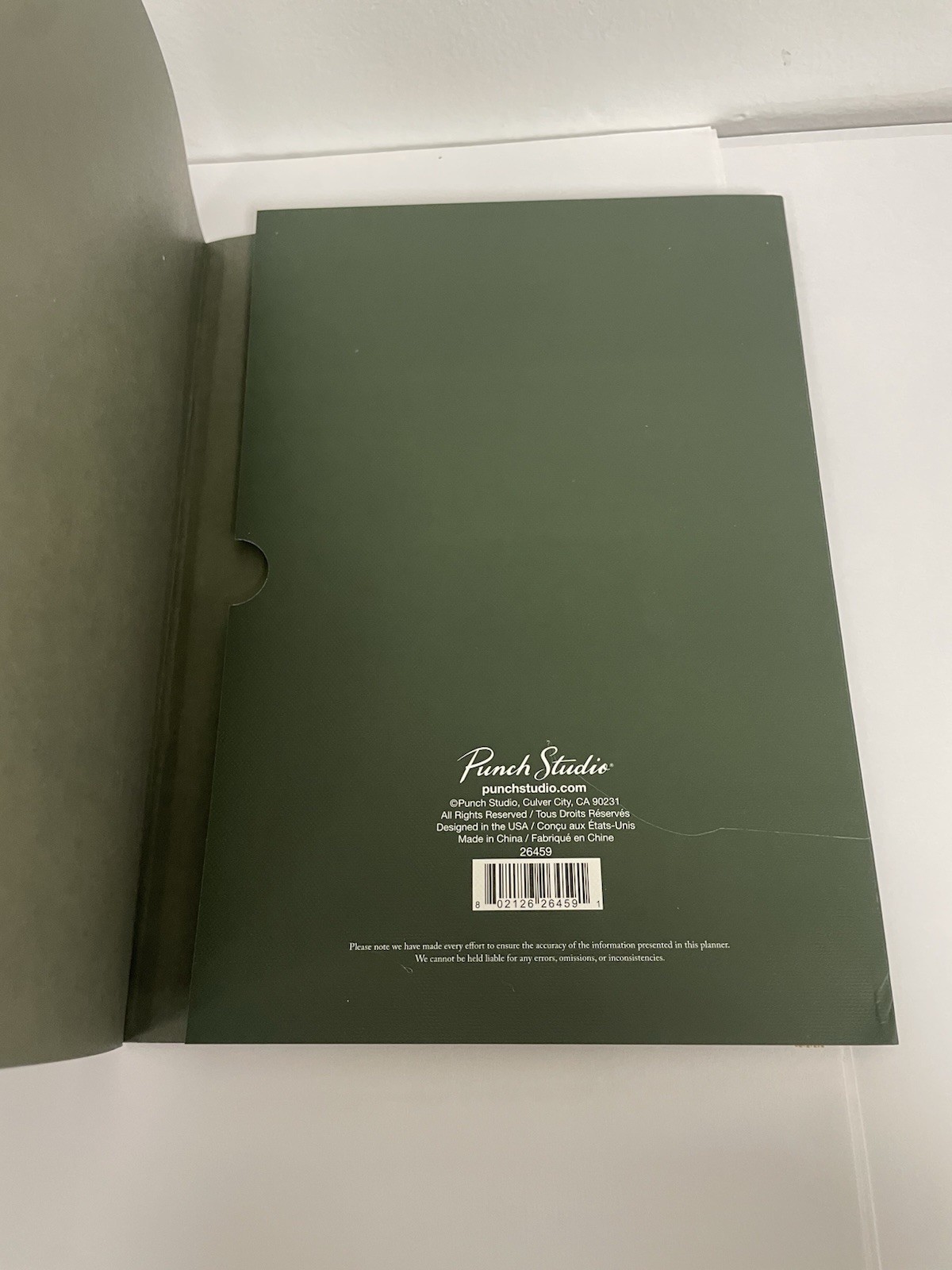Punch Studio 12 Months Green Floral 2025 Planner Monthly & Weekly Planner