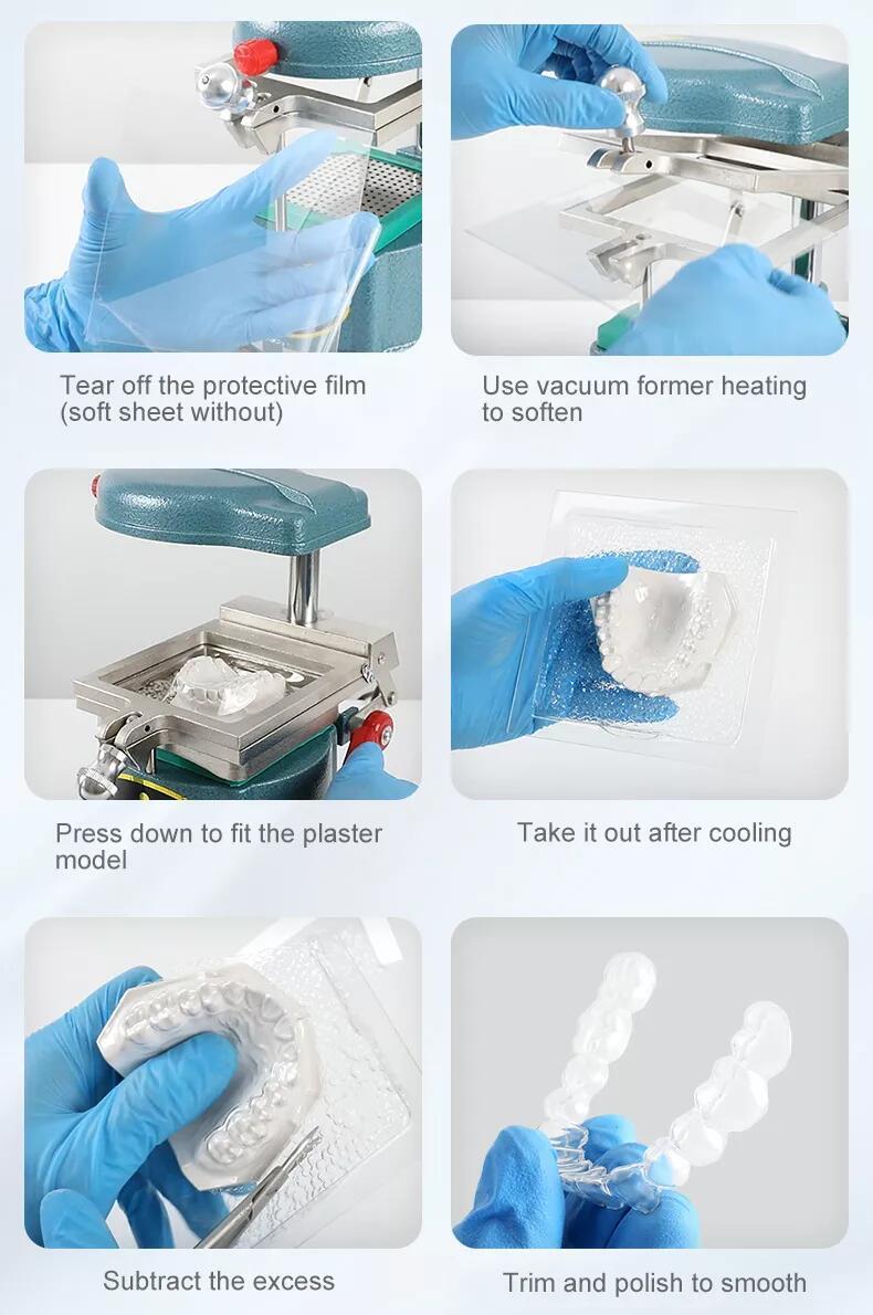 Dental Lab Vacuum Forming Splint Sheet Thermoforming Material Soft Hard US STOCK
