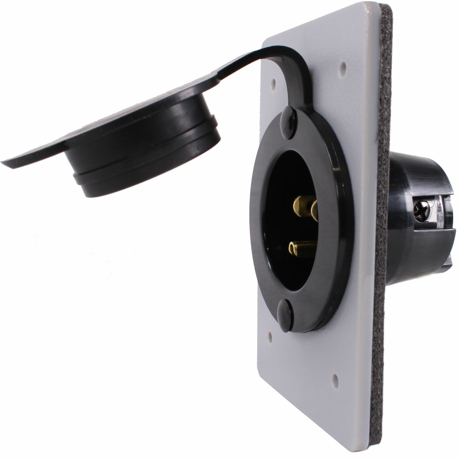 120V, 15A Straight Blade Power Inlet for 1-Gang FS FD Box NEMA 5-15P 5278-CWP