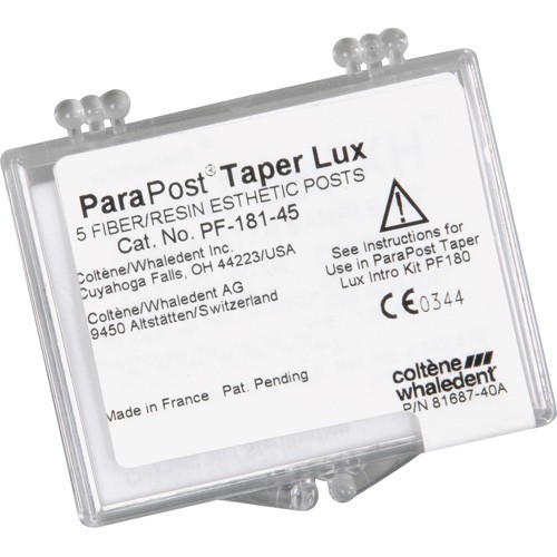 Coltene Whaledent PF181-4.5 ParaPost Taper Lux Fiber Resin Posts Size #4.5 5/Pk